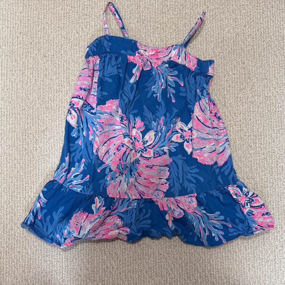 Lilly Pulitzer Blue and Pink Floral Dress